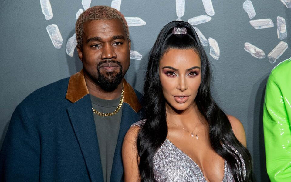 Kanye west and Kim Kardashian
