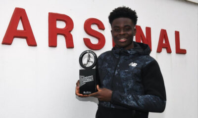 London Football Awards: Arsenal's Bukayo Saka wins 2021 Young Player of The Year