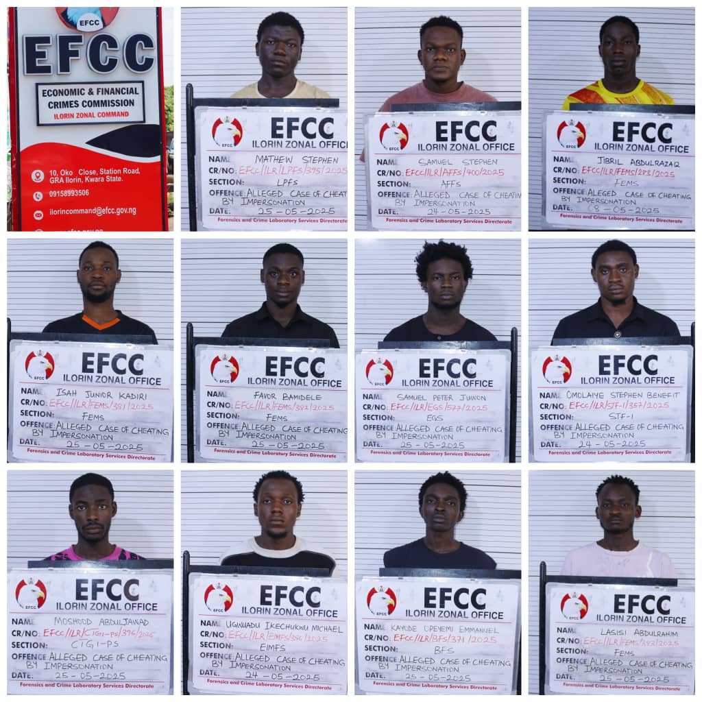 EFCC secures conviction of 11 for internet fraud in Ilorin