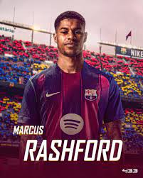 Rashford completes loan move to Barcelona